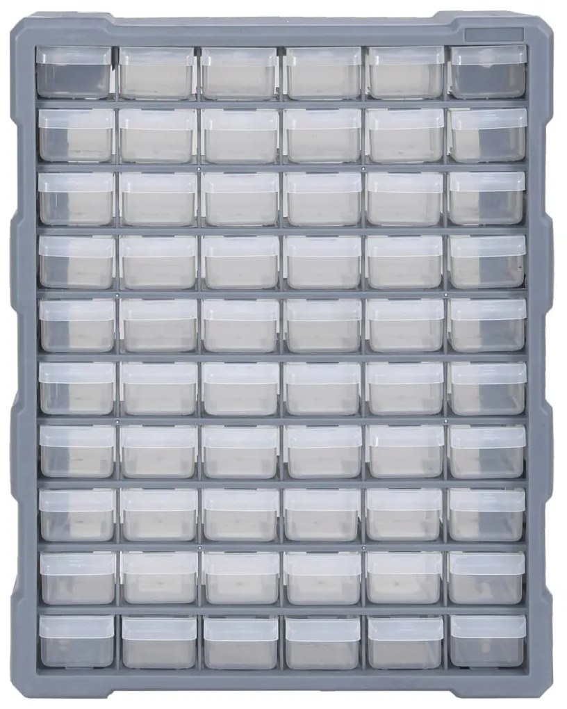 Caixa organizadora com 60 gavetas 38x16x47,5 cm