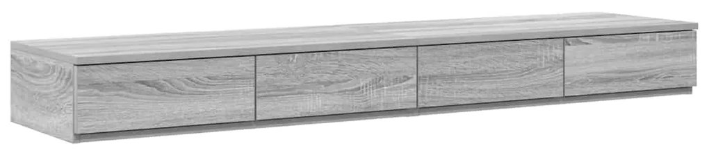 Caixas de Cama vidaXL Cinzento Sonoma 135x36,5x16,5 cm Madeira Derivad