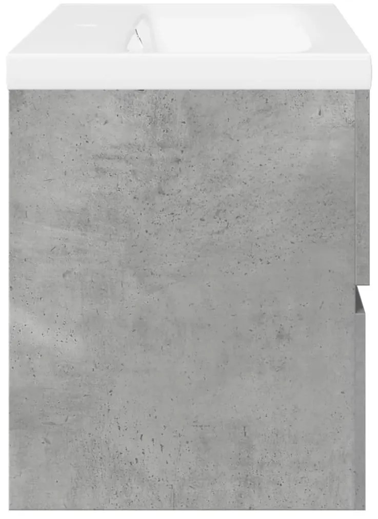 2 pcs conj. móveis casa banho derivados madeira cinza cimento