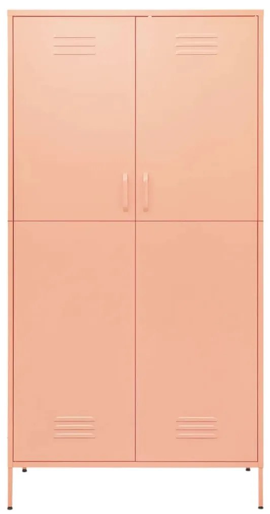 Roupeiro 90x50x180 cm aço rosa