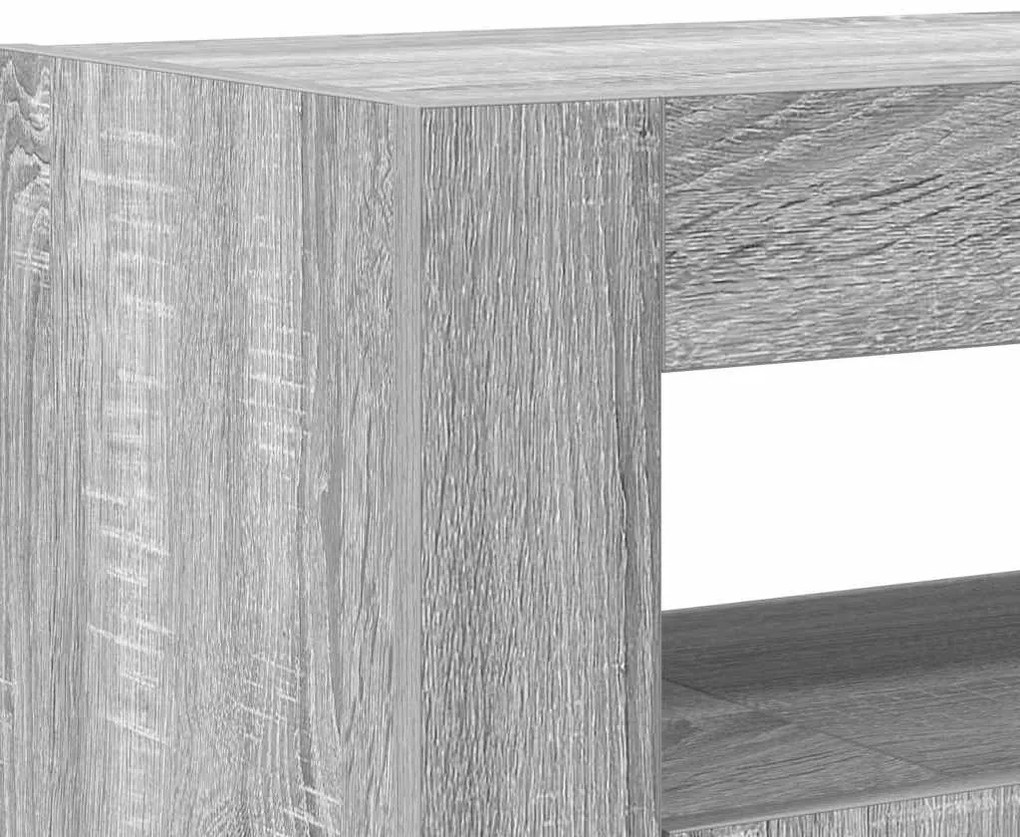 Sideboard Cinzento sonoma Madeira engenheirada 116 x 30 x 75 cm