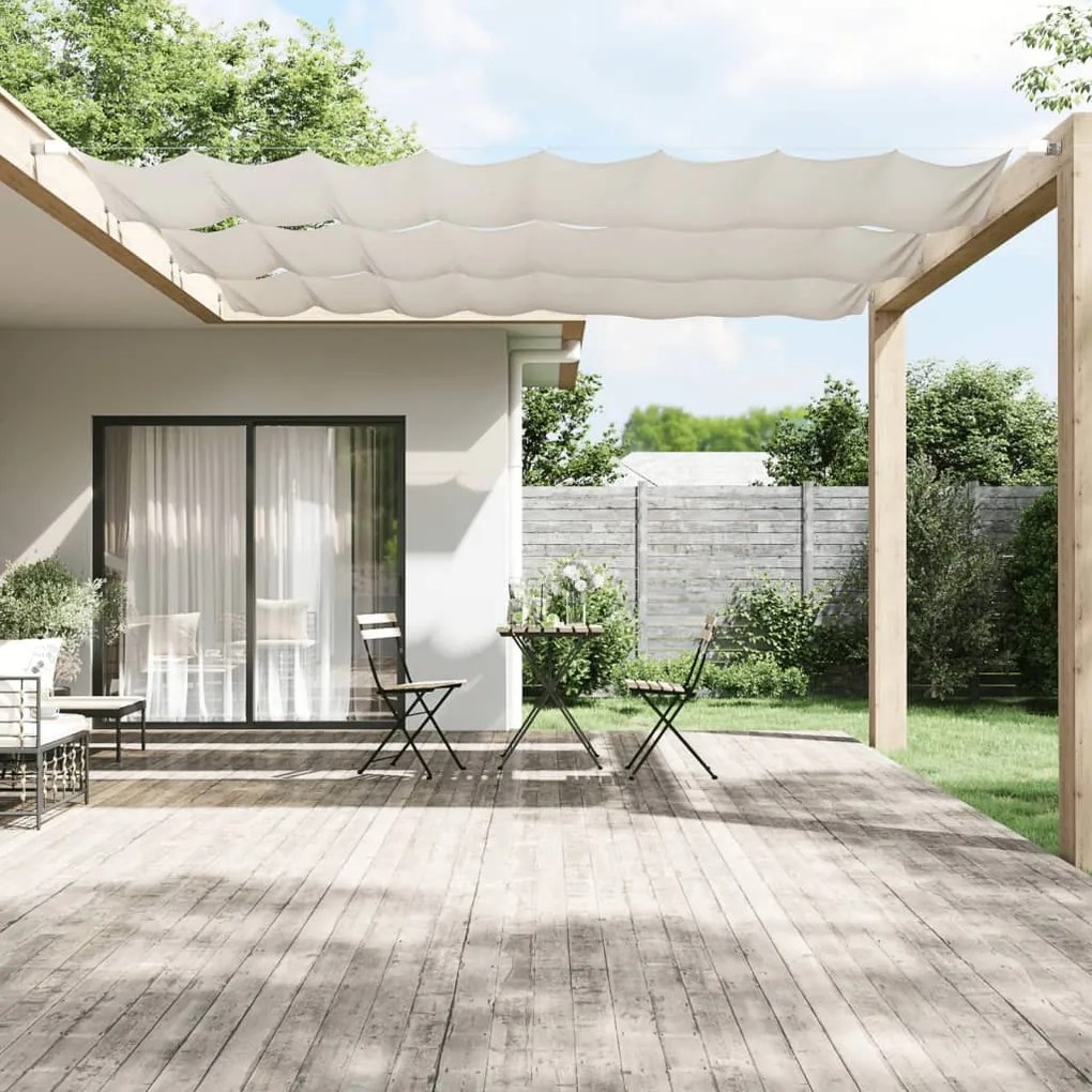 Toldo vertical 60x420 cm tecido oxford branco