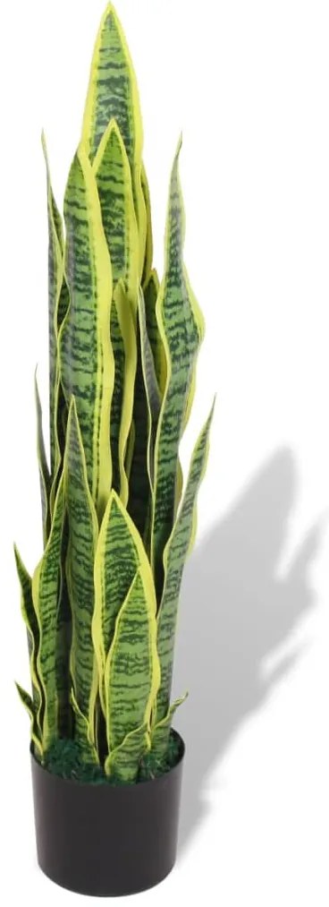 Planta espada-de-são-jorge artificial com vaso 90 cm verde