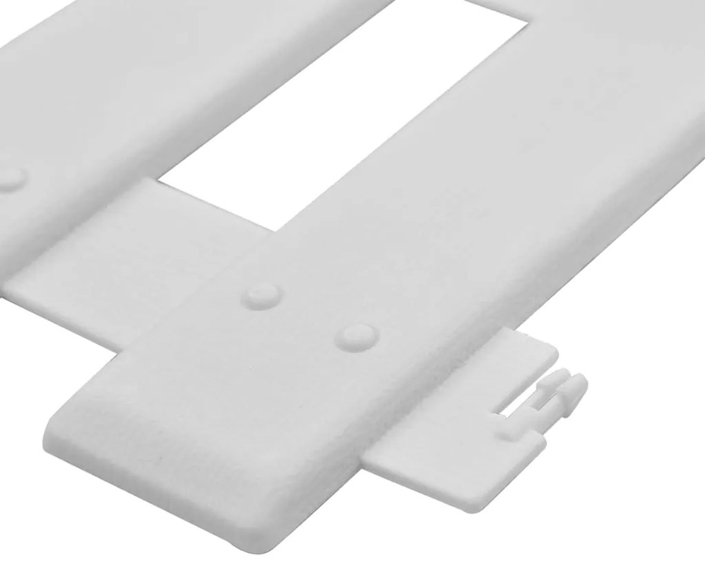 Bordas de relvado 25 pcs 10 m PP branco