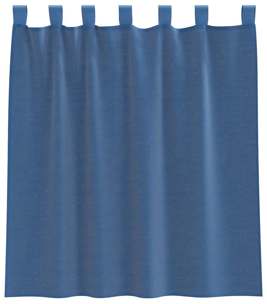 Cortinas de voile com laços 2 pcs cinzento-claro 140x260 cm