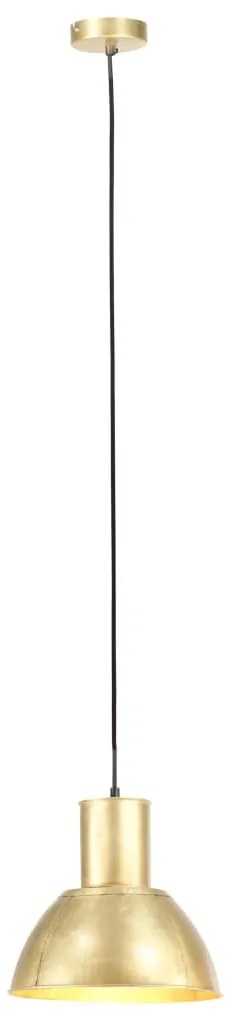 Candeeiro suspenso redondo 25 W 28,5 cm E27 bronze