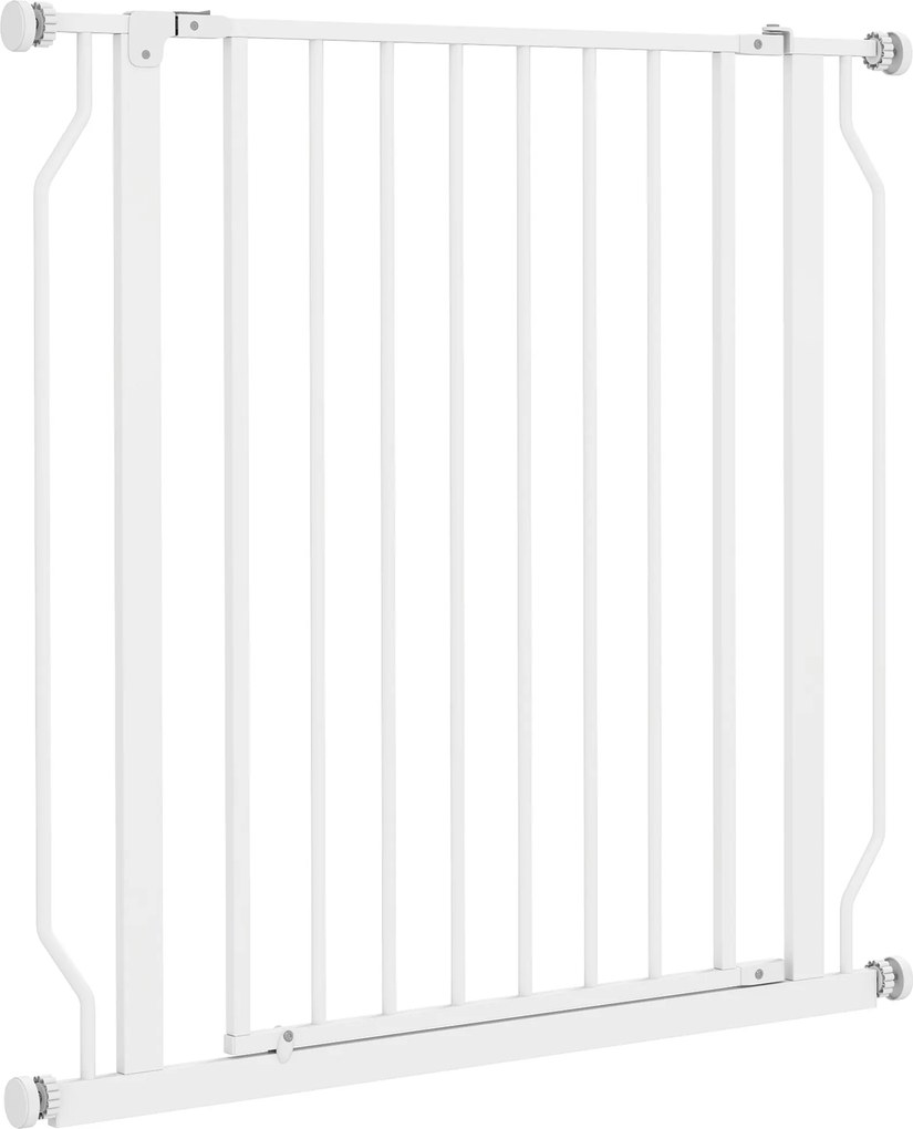 Barreira de segurança para animais de estimação, comprimento ajustável, 75-85 L x 76 cm, branca