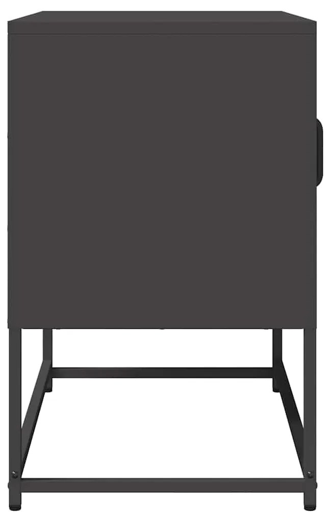 Móvel de TV 68x39x60,5 cm aço laminado a frio preto