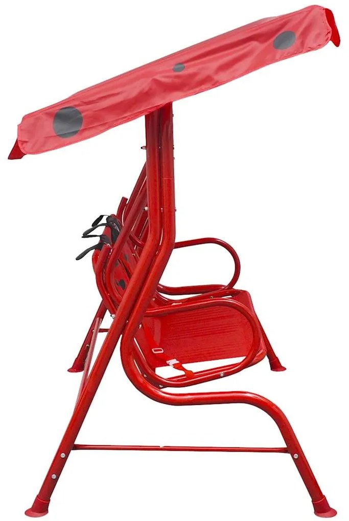Banco baloiço infantil vermelho