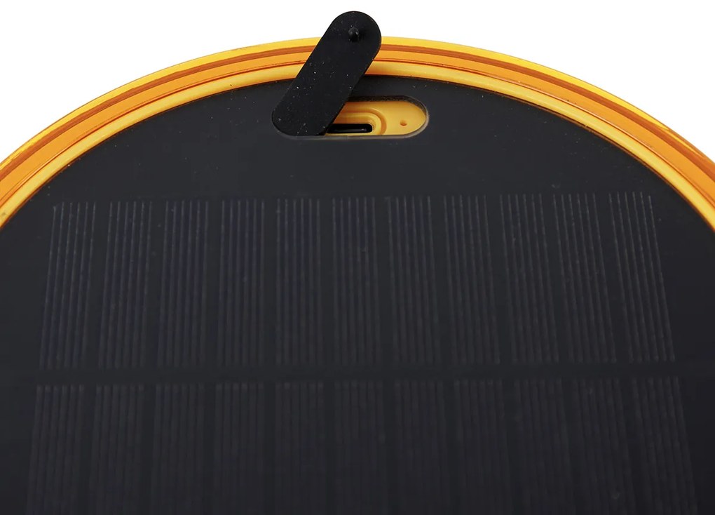 Candeeiro de mesa laranja plástico Incl. LED Solar Recarregável IP44 - Ambar