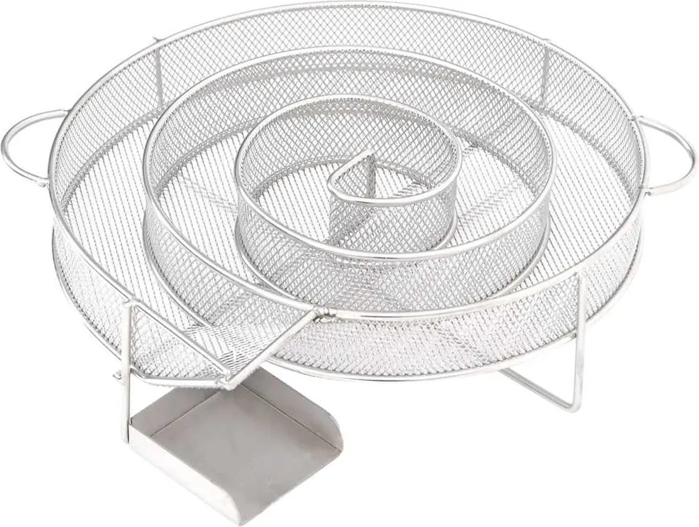 vidaXL Gerador de fumo frio redondo 19,5 cm aço inoxidável