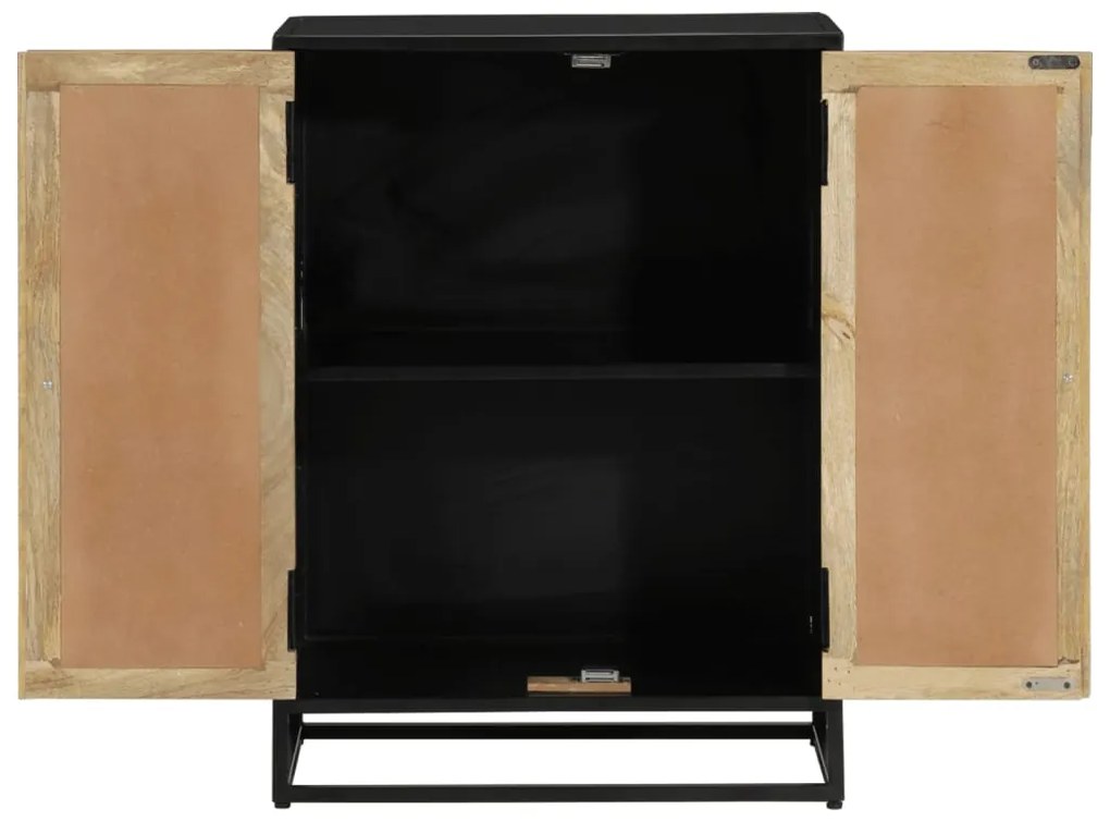 Aparador com 2 portas 55x35x75 cm mangueira maciça/ferro