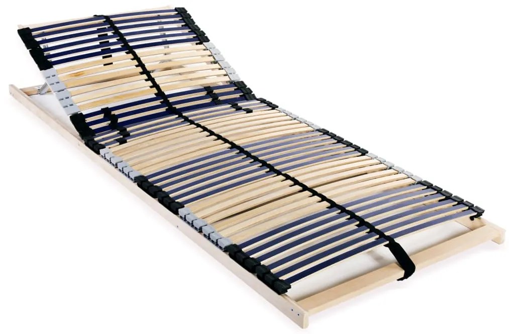 246467 vidaXL Estrado de ripas com 42 ripas 7 zonas 70x200 cm