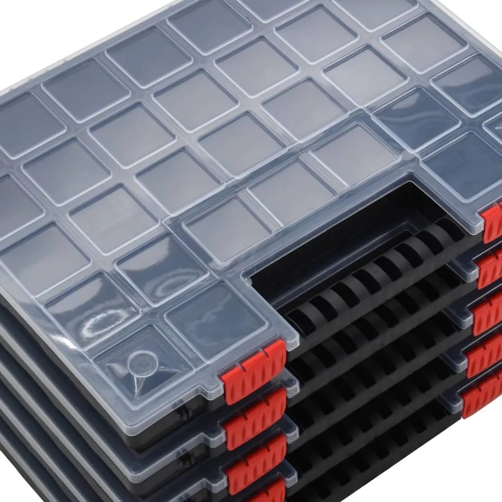 Caixas de arrumação 5 pcs polipropileno 40x30x5 cm