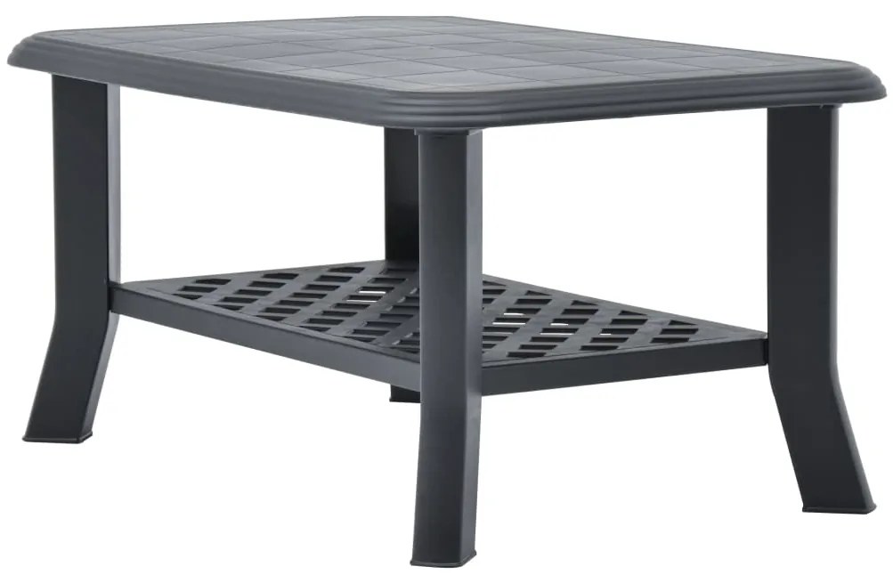 Mesa de centro 90x60x46 cm plástico antracite