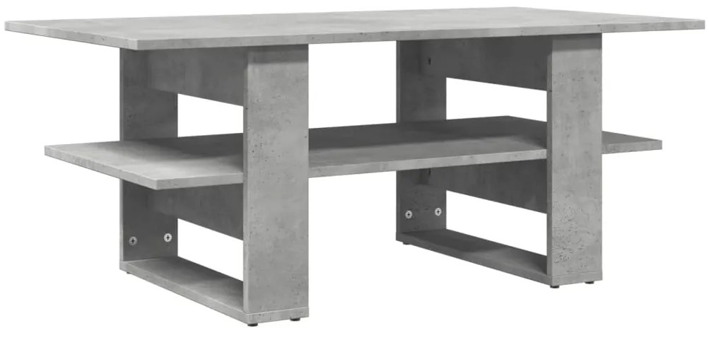 Mesa de centro 102x55x42 cm madeira processada cinza cimento