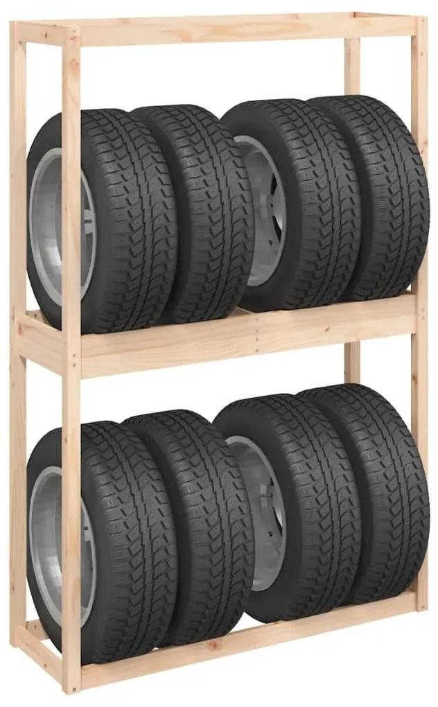 Prateleira para pneus 120x40x180 cm madeira de pinho maciça