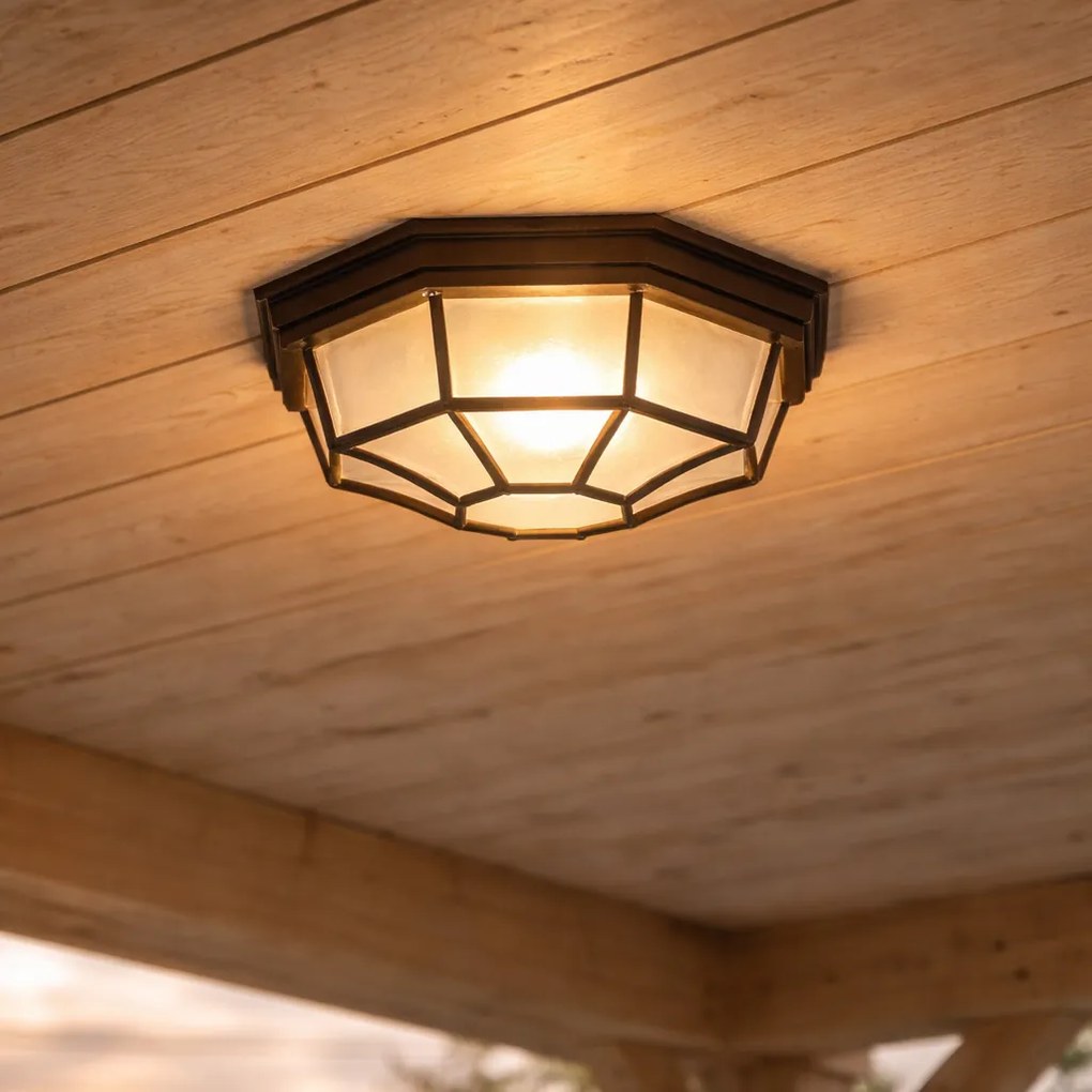 Plafon Rústico Castanho Ferrugem 26.5 IP44 - Bri