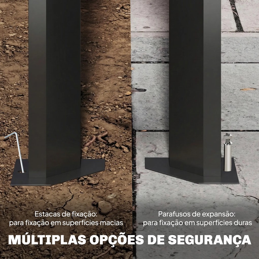 Pérgola de Jardim 3x4 m com Proteção UPF50+ Gazebo com Telhado Ajustável Estrutura de Metal para Exterior Cinzento Escuro