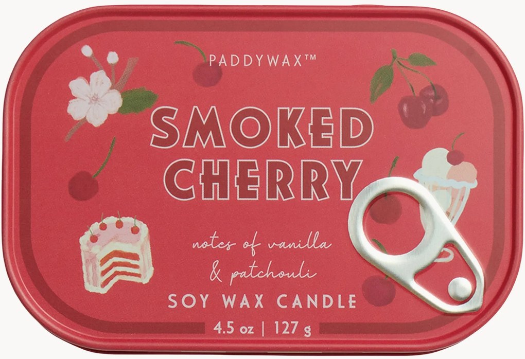 Vela perfumada em lata Cherry (cereja fumada)