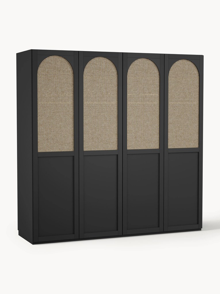 Roupeiro modular com portas de batente Jeanne, L 200 cm, vários tamanhos