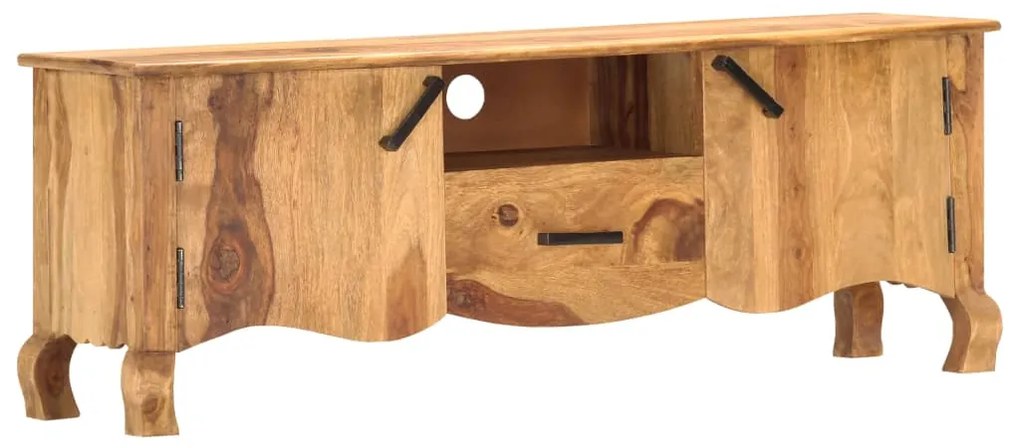 Móvel de TV 115x30x42 cm madeira maciça