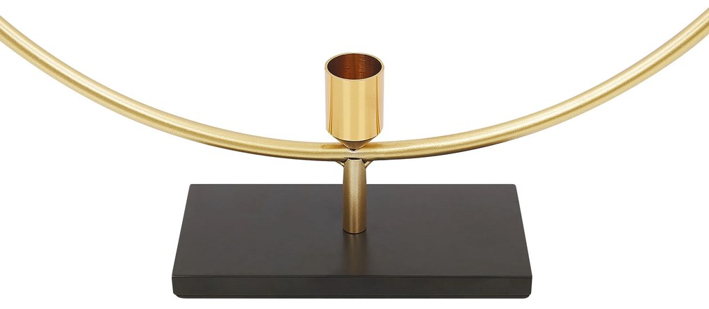 Castiçal em metal dourado 45 cm SERAM Beliani