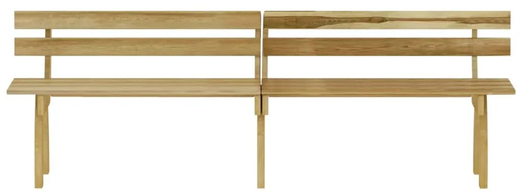 Conjunto de jantar p/ jardim 3 pcs madeira de pinho impregnada