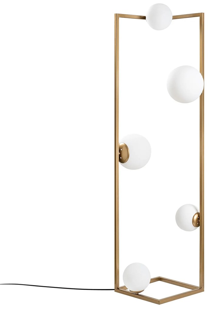 Candeeiro de Pé Corner – Dourado – 35 x 35 x 157 cm