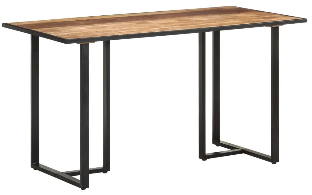 Mesa de jantar 140 cm madeira de mangueira áspera