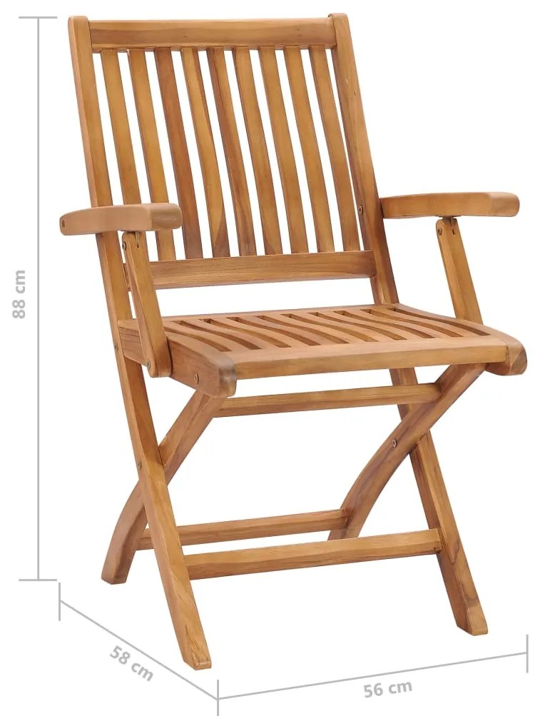 Cadeiras jardim c/ almofadões xadrez cinzento 2 pcs teca maciça