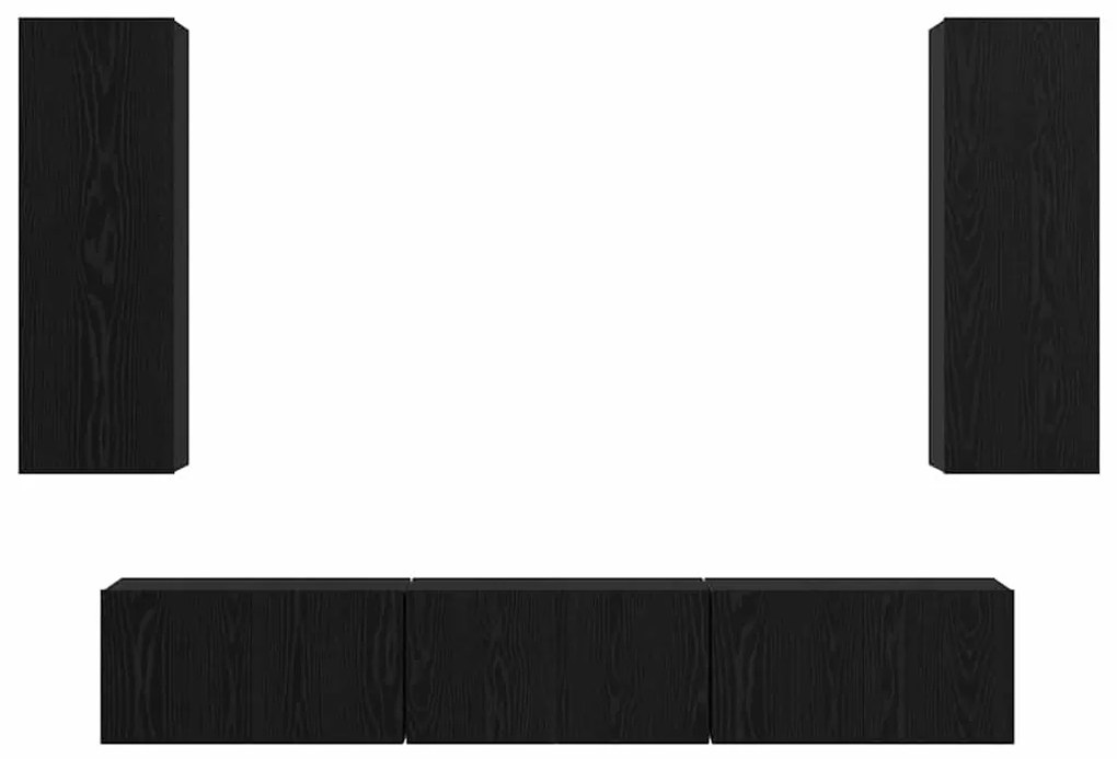 Conjunto de móvel de TV com prateleira Outros com armazenamento com po