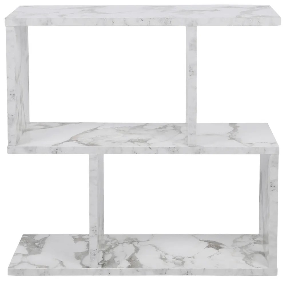 Mesa de Apoio Life – Branco/Preto – 60x60x20 cm