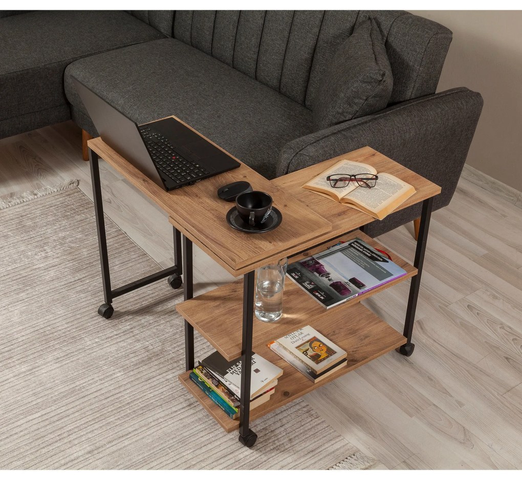Mesa de Apoio Melin – Pinho Atlântico – 70x63x76 cm
