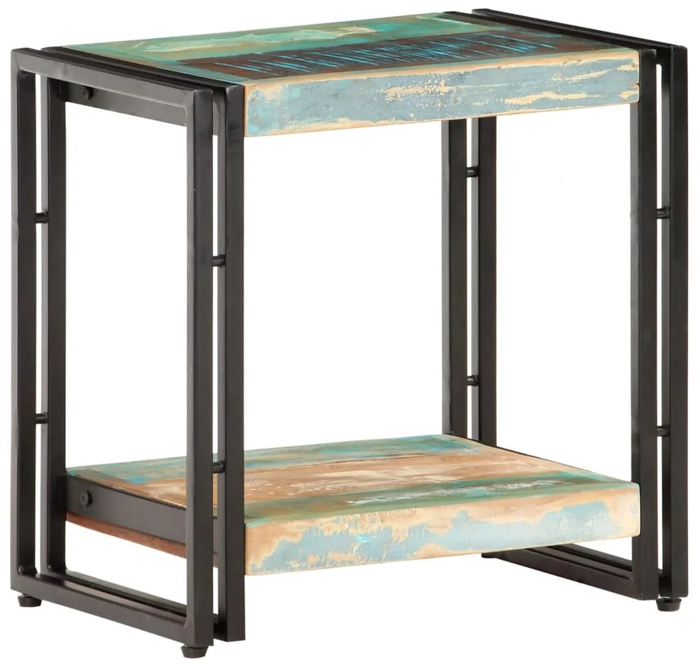 Mesa de apoio 40x30x40 cm madeira recuperada maciça