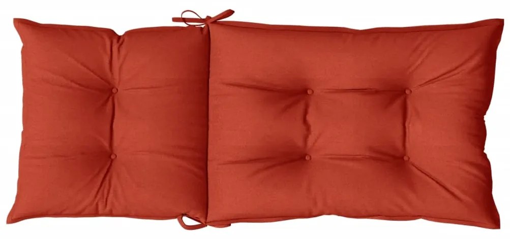 Almofadões cadeiras altas 6 pcs mesclado tecido vermelho