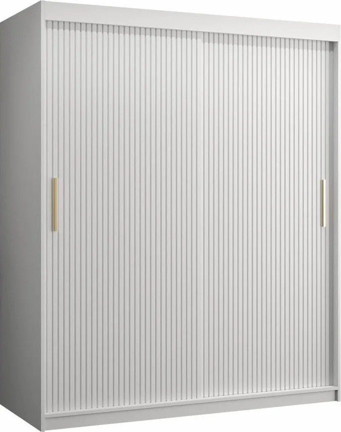 Roupeiro Hartford 399, Branco, 200x150x62cm, 125 kg, Portas para roupeiro: Deslizante, Número de prateleiras: 5, Número de prateleiras: 5