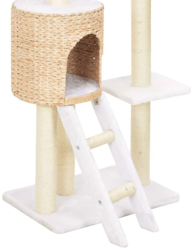 Árvore para gatos c/ postes arranhadores em erva marinha