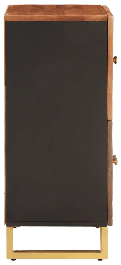 Móvel de apoio 60x33,5x75 cm mangueira maciça castanho e preto