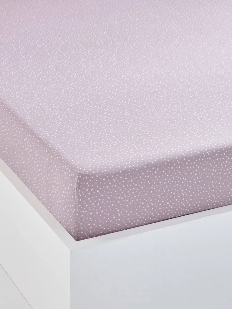 Lençol-capa para criança, tema Pequena fada violeta estampado