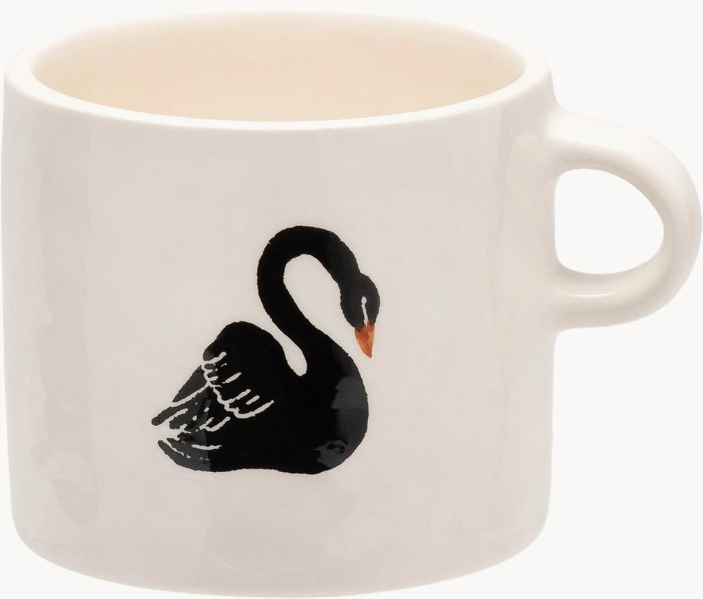 Caneca pintada à mão Black Swan