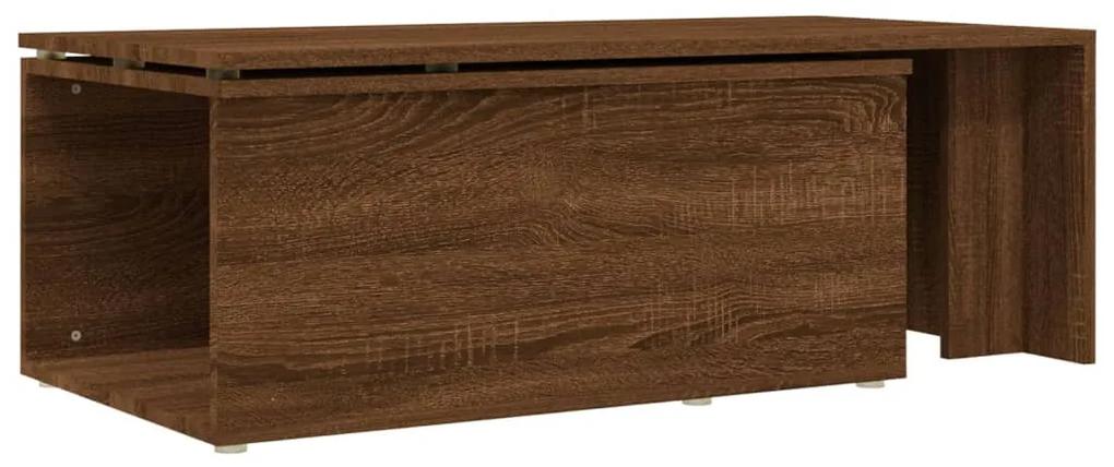 Mesa centro 150x50x35 cm derivados de madeira carvalho castanho