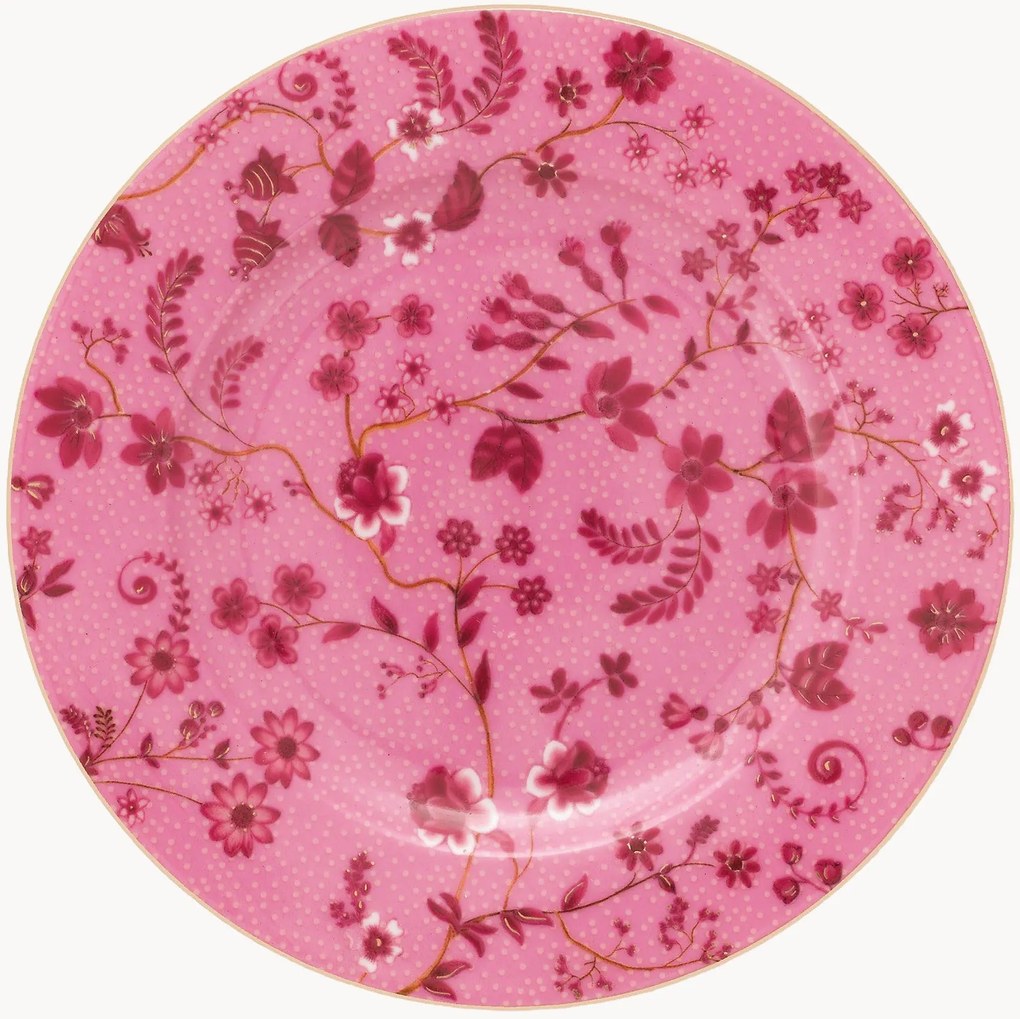Pratos de sobremesa em porcelana Jolie Flowers, conjunto de 6