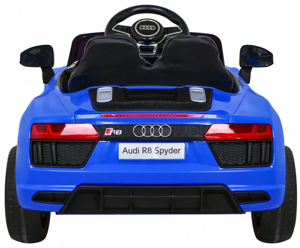 Carro elétrico para Crianças 12V Audi R8 Rodas de EVA, Assento de couro Azul