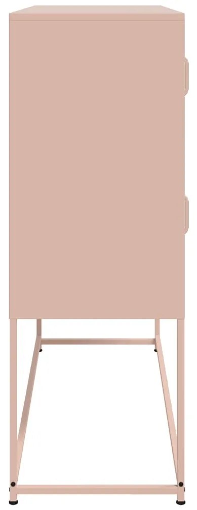 Aparador 100,5x39x107 cm aço rosa