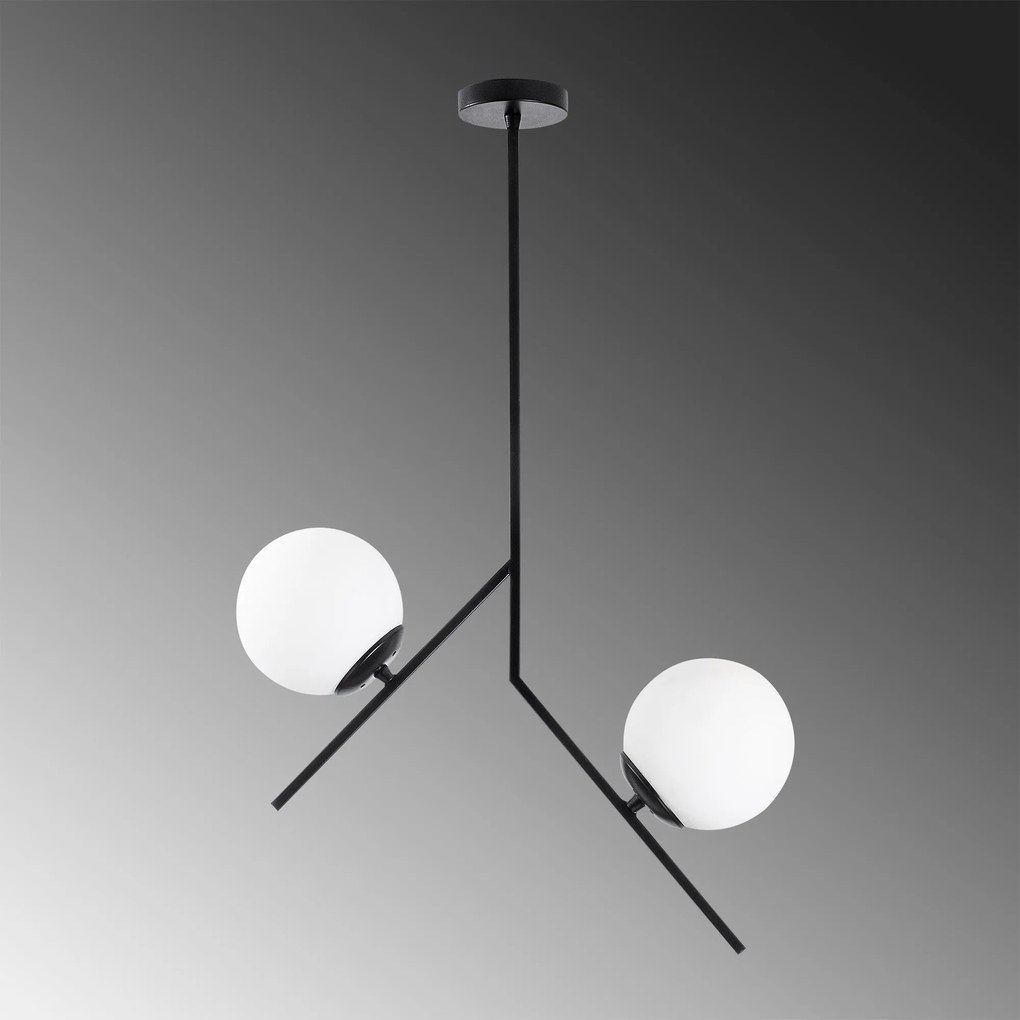 Chandelier Dolunay – Preto – 43 x 15 cm
