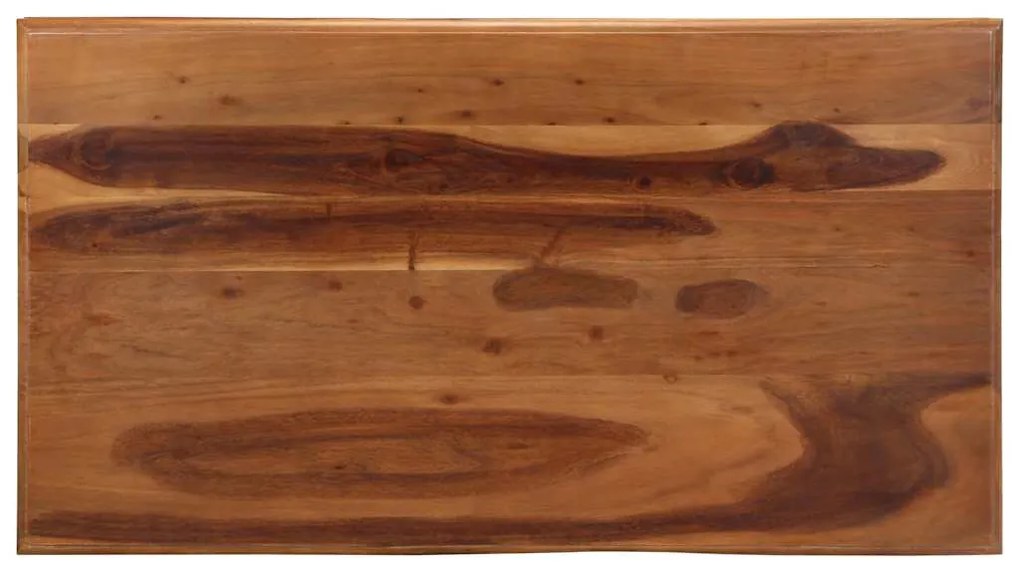 Mesa de centro 110x60x40 cm madeira maciça de acácia