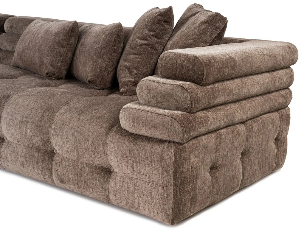 Sofá de Canto Boston – Cinzento – 303 x 190 cm