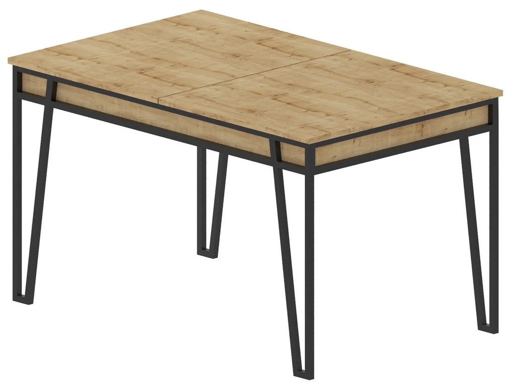 Mesa de Jantar Extensível "Pal" – 132-170x80x76 cm – Carvalho – Design