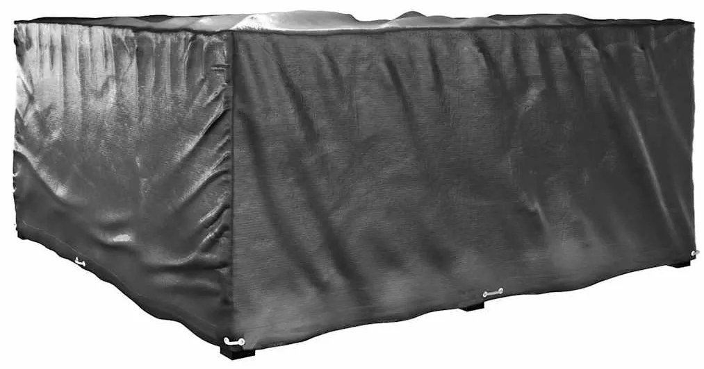 Capas p/ mobília jardim forma de L 2 pcs 16 ilhós 215x215x90 cm